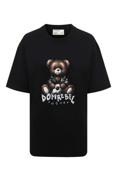 Хлопковая футболка DOMREBEL