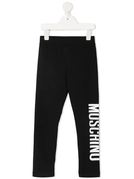 Moschino Kids легинсы с логотипом