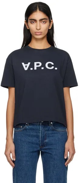 Темно-синяя футболка Ana A.P.C.