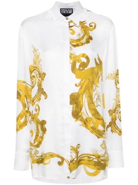 Versace Jeans Couture рубашка Watercolour Couture, белый