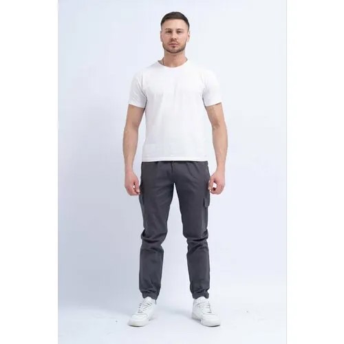 Брюки джоггеры , размер XXXXL, серый