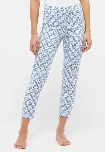 Брюки ANGELS 7/8 Hose Hose Ornella mit floralem Print, цвет HIMMELBLAU