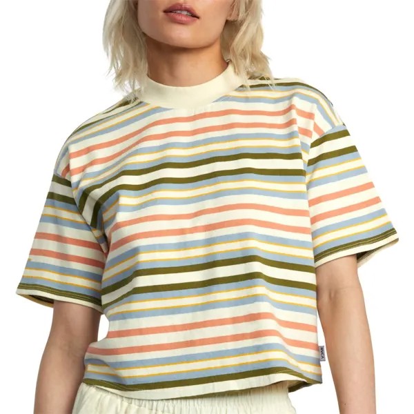Футболка RVCA Kinney Mock Neck, цвет Lemon