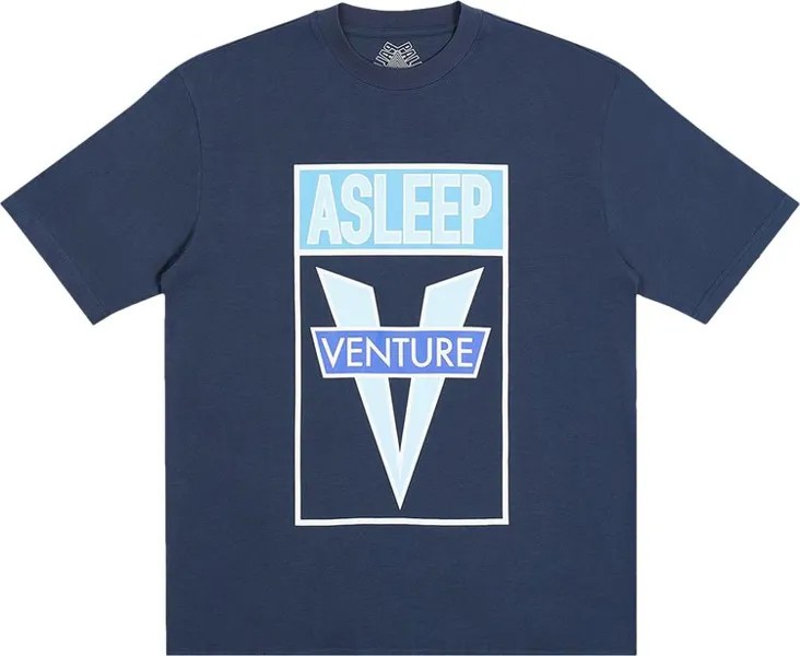 Футболка Palace Asleep To Venture T-Shirt 'Navy', синий