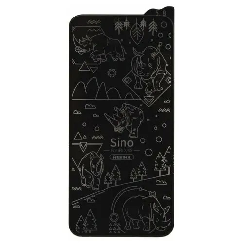 Защитное стекло 6D для iPhone X/Xs REMAX Rhino GL-56 0,22 мм (черное)