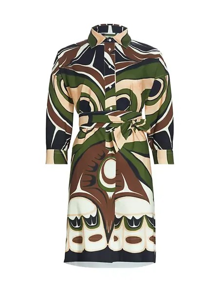 Платье-рубашка Ekatery с поясом Sara Roka, цвет abstract butterfly