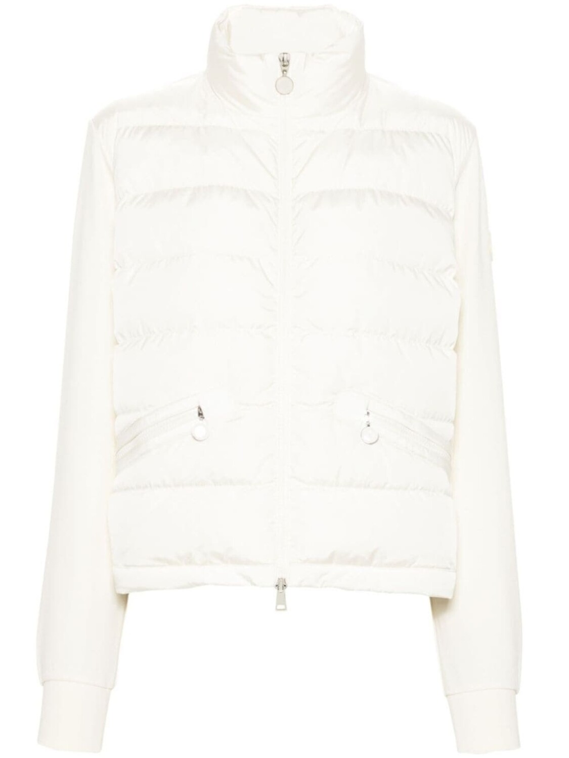 Moncler пуховик со вставками, белый