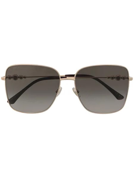 Jimmy Choo Eyewear солнцезащитные очки Hester в квадратной оправе