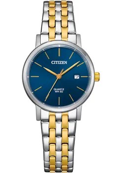 Японские наручные  женские часы Citizen EU6096-58L. Коллекция Basic