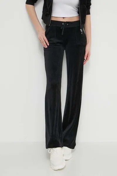 Бархатные спортивные штаны Juicy Couture, черный