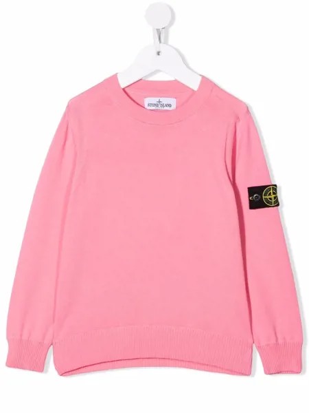Stone Island Junior джемпер с нашивкой-логотипом
