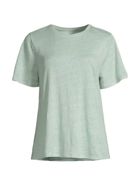 Льняная футболка с короткими рукавами Eileen Fisher