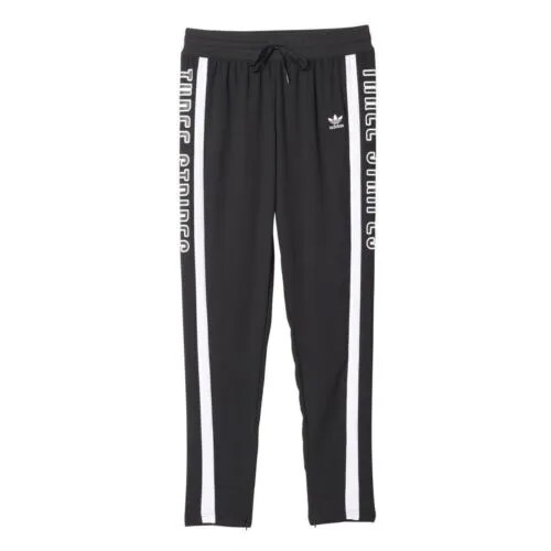 [AY7924] Женские спортивные брюки Adidas с низким шаговым швом - черный белый