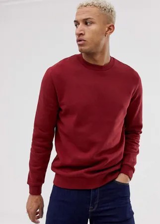 Бордовый свитшот ASOS DESIGN-Красный
