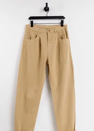Свободные джинсы песочного цвета в стиле унисекс Reclaimed Vintage Inspired '83-Коричневый цвет