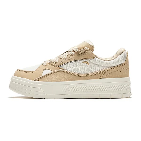 Кроссовки ANTA Skateboarding Shoes Women's Low-top Ivory White / Raw Wood Color, слоновая кость