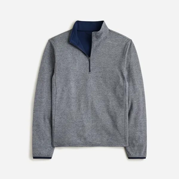 Функциональный свитер с полумолнией и технологией Coolmax J.Crew, синий