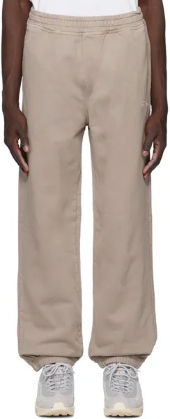 Серо-коричневые спортивные штаны с эффектом перекрашения Stüssy