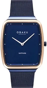 Fashion наручные  мужские часы Obaku V267GXSLML. Коллекция Ultra Slim