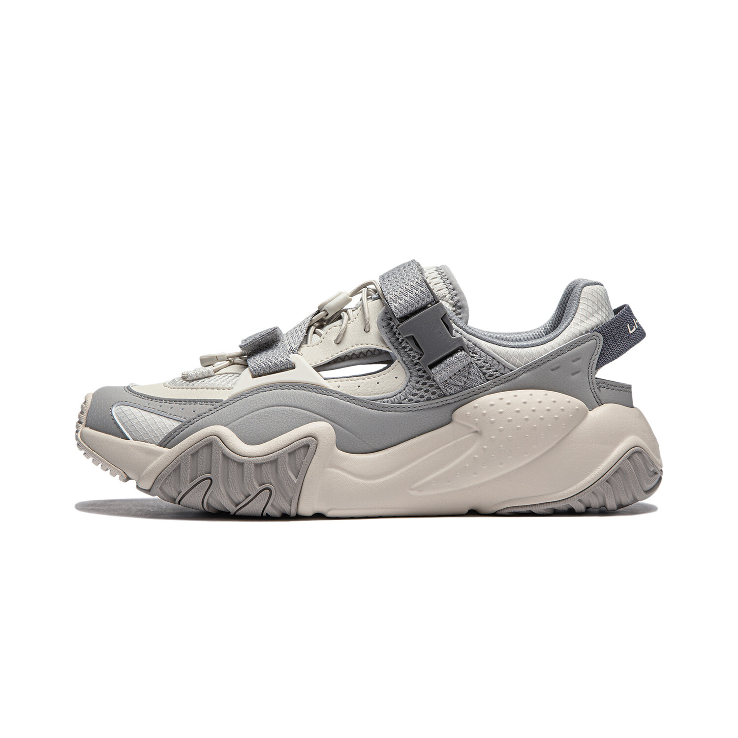 Кроссовки LINING Sichuan Tour Lifestyle Shoes Men Low-top Extreme Grey/Silver Birch, серый