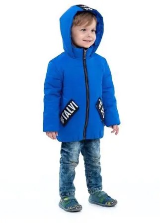 Куртка Talvi демисезонная, капюшон, карманы, подкладка, размер 116/60, синий
