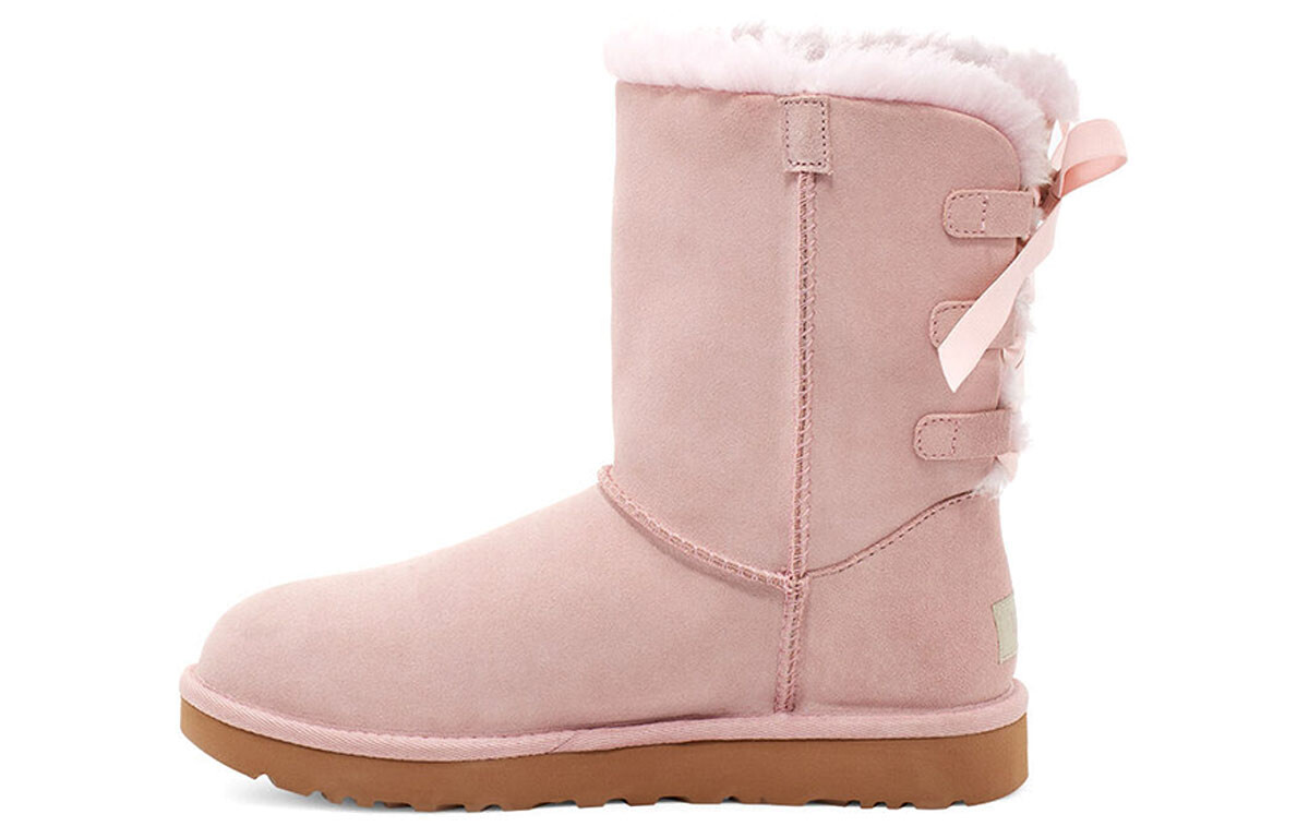 Зимние ботинки женские кристально-розовые Ugg