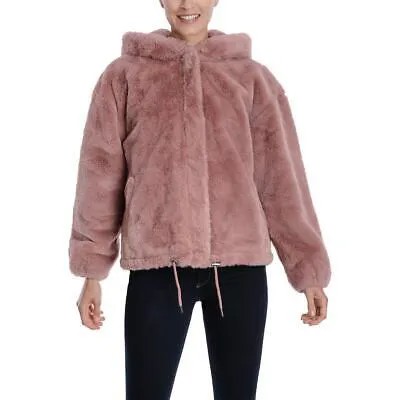 Женское розовое легкое короткое пальто Lucky Brand из искусственного меха S BHFO 8552