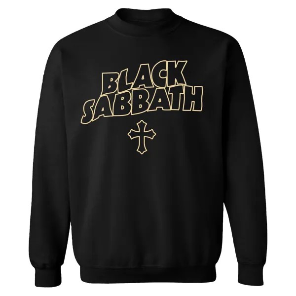 Мужской черный свитшот Sabbath Cross Licensed Character
