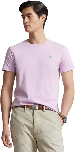 Классическая футболка из джерси с круглым вырезом Polo Ralph Lauren, цвет Flower Purple