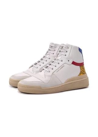 Комбинированные кеды Saint Laurent