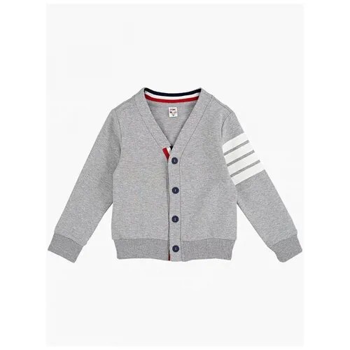 Кардиган для мальчика Mini Maxi, модель 7011, цвет серый, размер 104