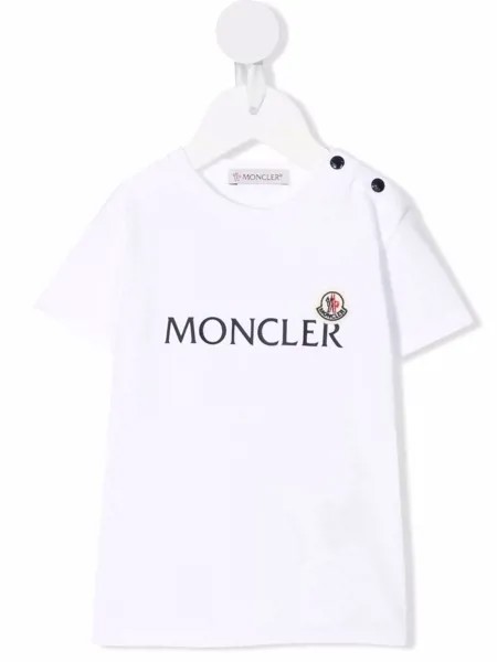 Moncler Enfant футболка с логотипом