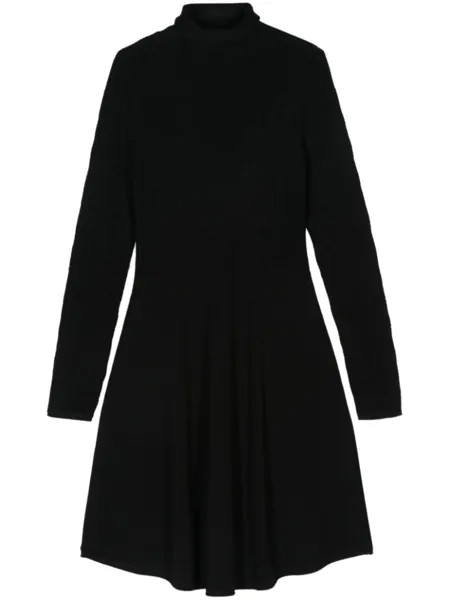 Blugirl трикотажное платье с логотипом, черный