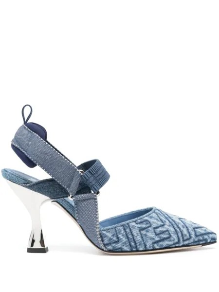 FENDI джинсовые босоножки Colibrì 85, синий