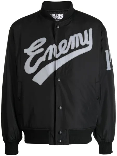 Neighborhood бомбер x Public Enemy x Majestic, черный