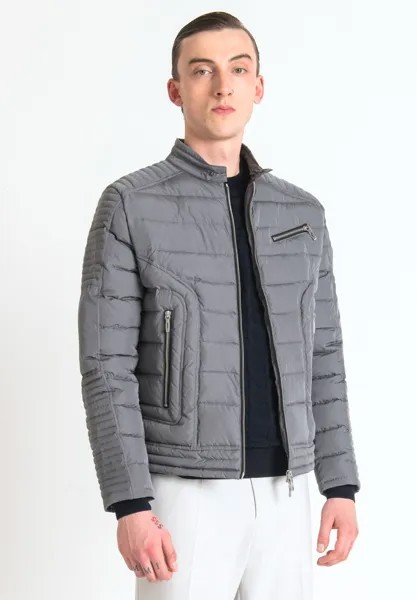 Куртка зимняя Boston Regular Fit In Technical Fabric Antony Morato, цвет grey