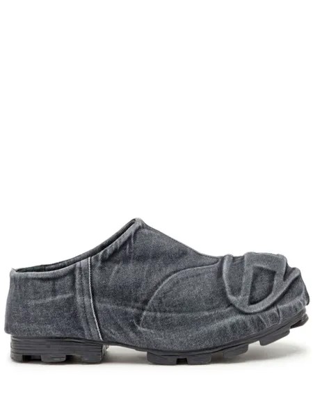 Diesel мюли D-Hammer из денима, черный