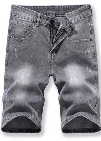 Мужские рваные джинсовые шорты