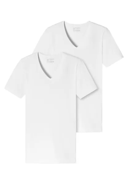 Майка Schiesser/Shirt Kurzarm 95/5 Organic Cotton, белый
