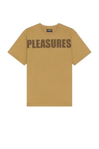 Футболка Pleasures Expand Heavyweight T-shirt, коричневый