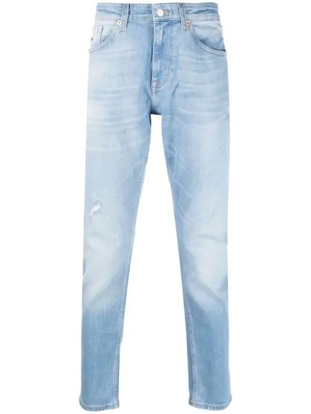 Tommy Jeans узкие джинсы с заниженной талией, синий