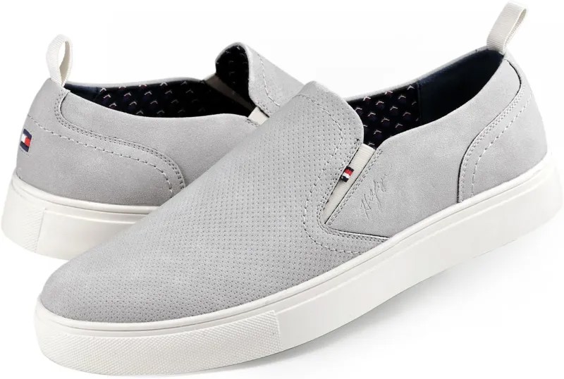 Лоферы Tommy Hilfiger Kozal, цвет Light Grey Perf
