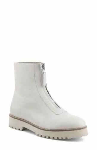 Женские водостойкие ботинки на молнии André Assous Paina, белая кожа, ЕС 37,5, США 7,5