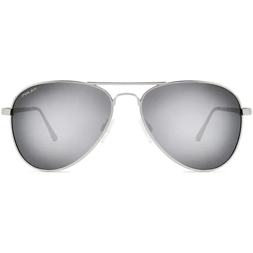 Солнцезащитные очки POLAR, серый, серебряный