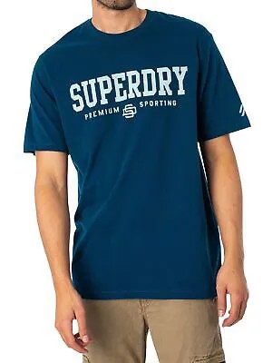 Мужская спортивная футболка Code Core Superdry, синяя