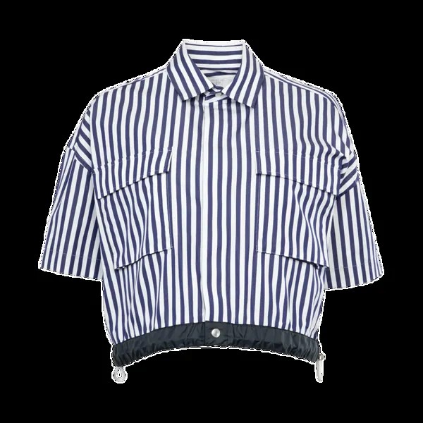 Рубашка Sacai Thomas Mason Poplin 'Navy Stripe', синий