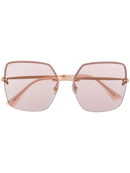 Jimmy Choo Eyewear солнцезащитные очки Tavis в массивной оправе