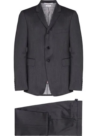 Thom Browne шерстяной костюм с однобортным пиджаком в елочку