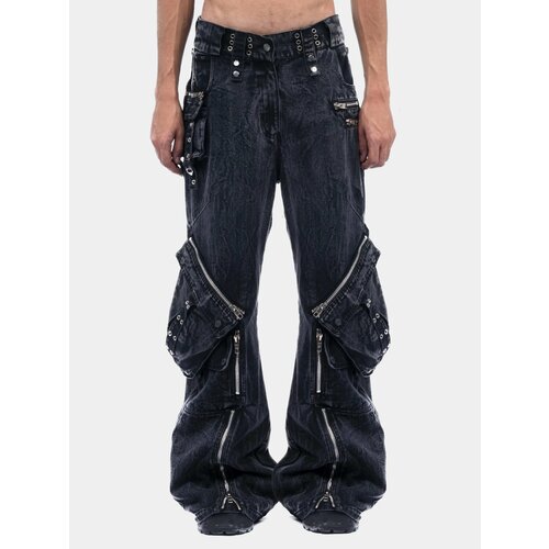 Джинсы карго NO/FAITH STUDIOS Cargo Denim, размер M, черный