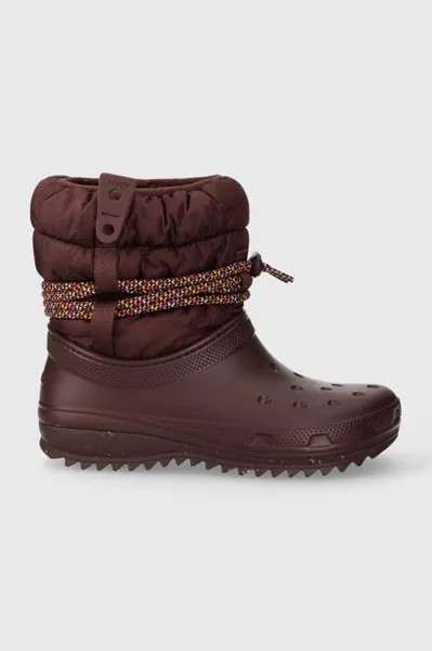 Классические зимние ботинки Neo Puff Luxe Boot Crocs, гранат